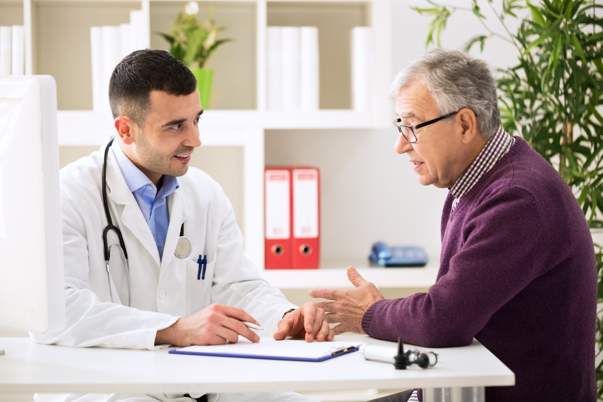 A doctor and patient in consultation